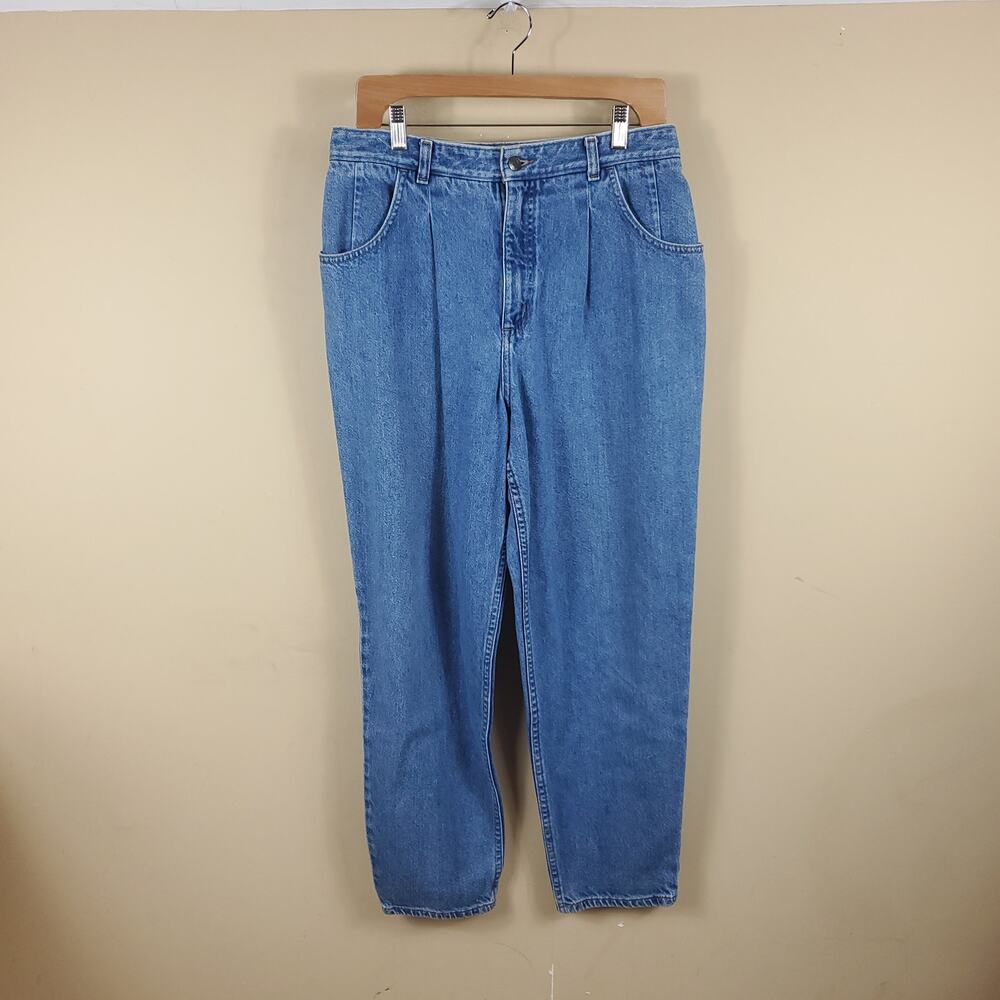 Vintage Talbots Pleated Front Tapered Leg Jeans Size 12